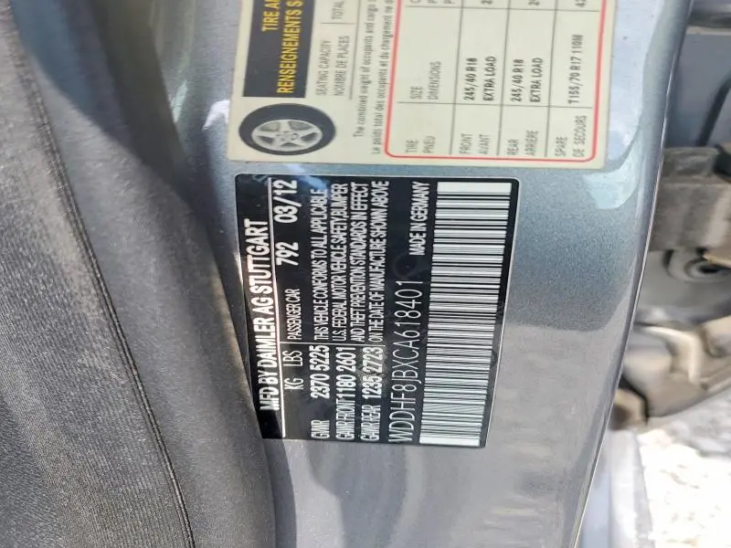 2012 MERCEDES-BENZ E 350 4MATIC  