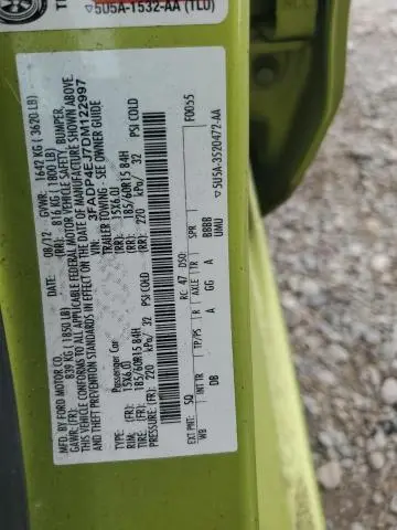 2013 FORD FIESTA SE  