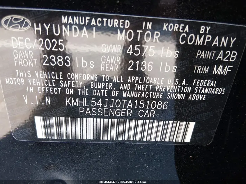 2026 HYUNDAI SONATA HYBRID LIMITED