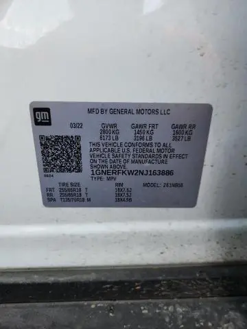 2022 CHEVROLET TRAVERSE LS  