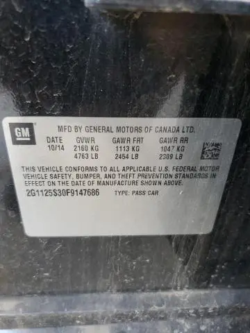 2015 CHEVROLET IMPALA LT  