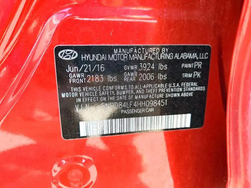 2017 HYUNDAI ELANTRA SE  