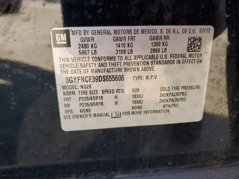 2013 CADILLAC SRX LUXURY COLLECTION  