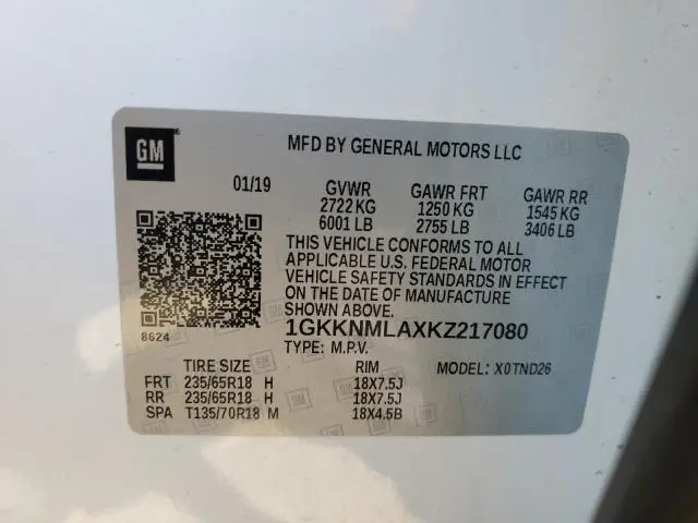 2019 GMC ACADIA SLT-1  