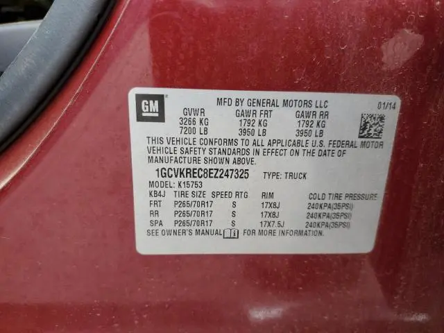 2014 CHEVROLET SILVERADO K1500 LT  