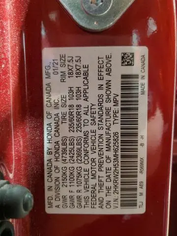 2021 HONDA CR-V EX  