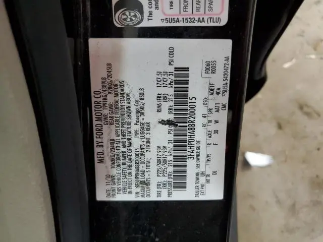2011 FORD FUSION SE  