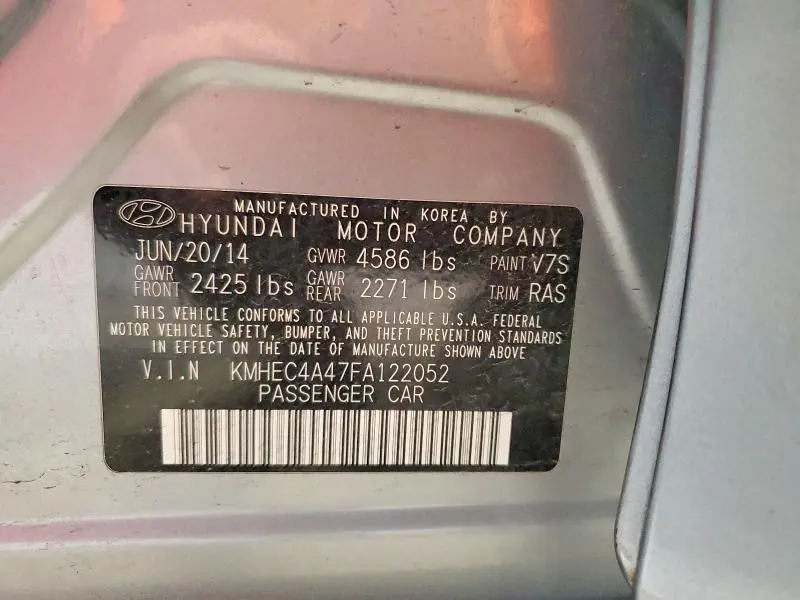 2015 HYUNDAI SONATA HYBRID  
