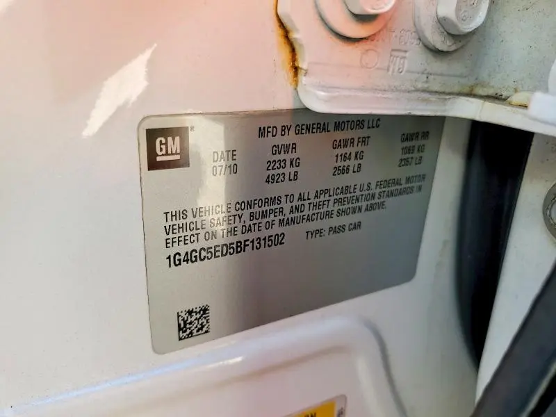 2011 BUICK LACROSSE CXL  