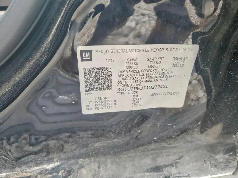 2018 GMC SIERRA K1500 DENALI  