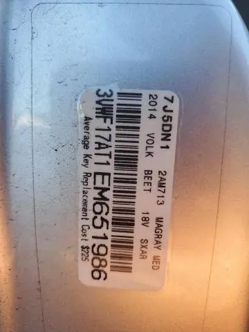 2014 VOLKSWAGEN BEETLE   