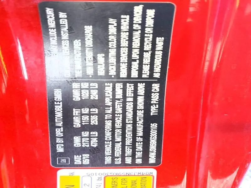 2019 BUICK CASCADA SPORT TOURING  