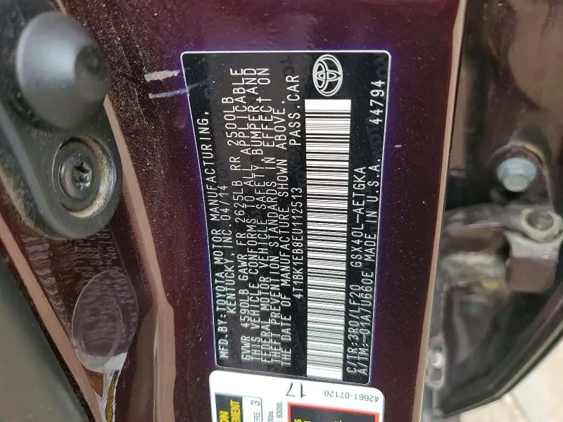 2014 TOYOTA AVALON XLE PREMIUM  