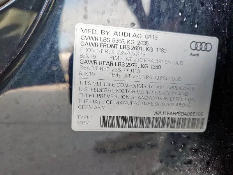 2013 AUDI Q5 PREMIUM PLUS  