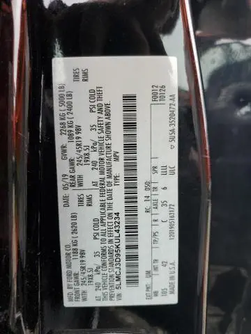 2019 LINCOLN MKC RESERVE  