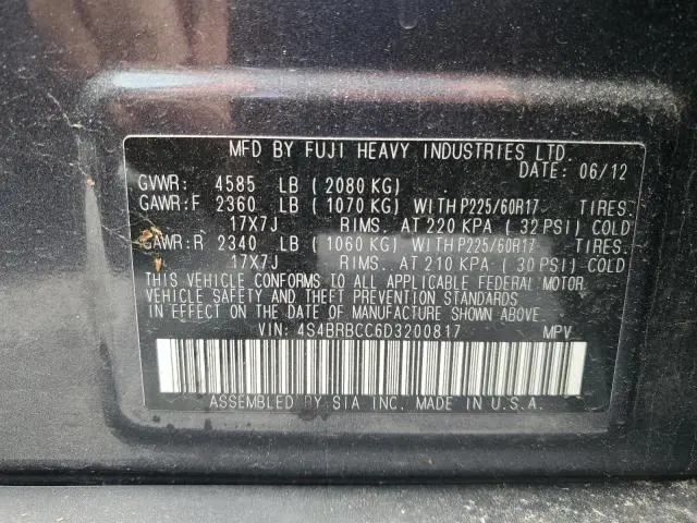 2013 SUBARU OUTBACK 2.5I PREMIUM  