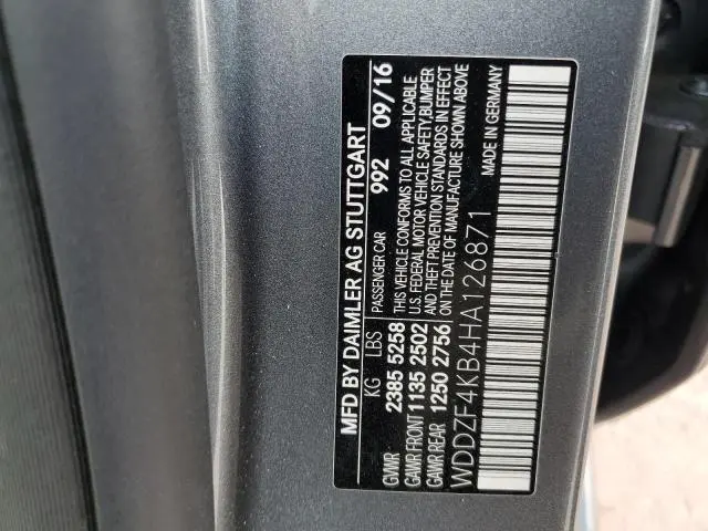 2017 MERCEDES-BENZ E 300 4MATIC  