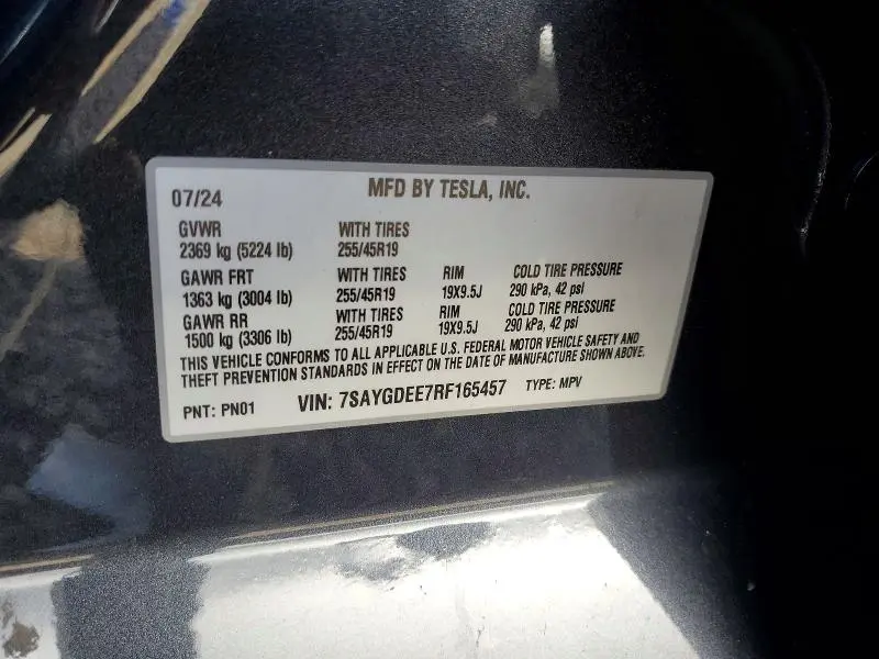 2024 TESLA MODEL Y   
