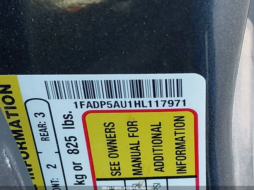 2017 FORD C-MAX HYBRID SE