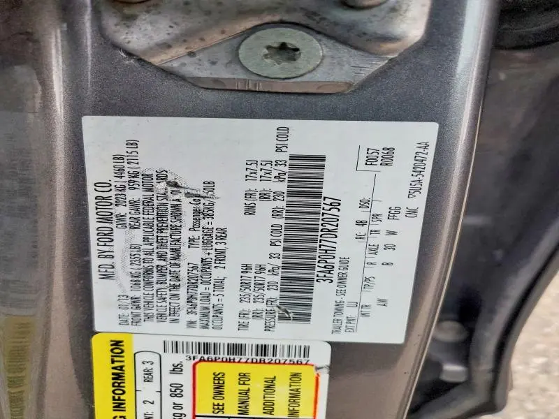 2013 FORD FUSION SE  