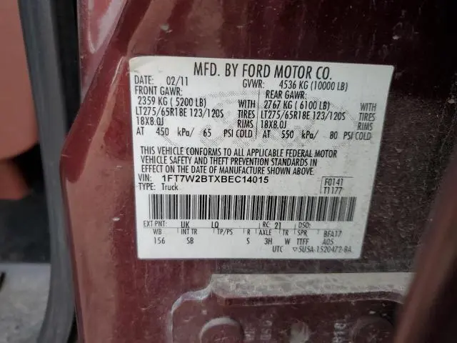 2011 FORD F250 SUPER DUTY  