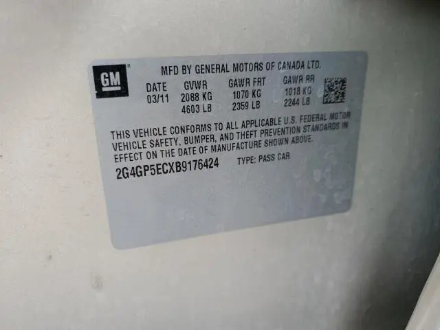 2011 BUICK REGAL CXL  