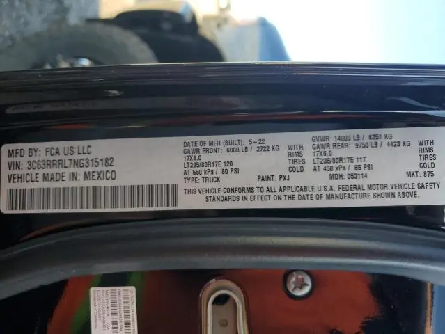2022 RAM 3500 LIMITED  