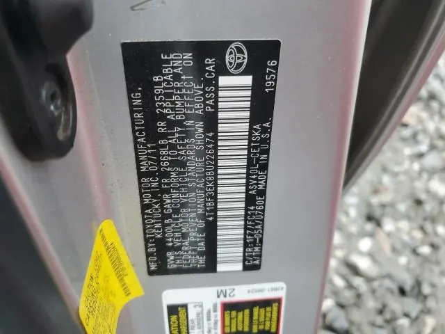 2011 TOYOTA CAMRY BASE  