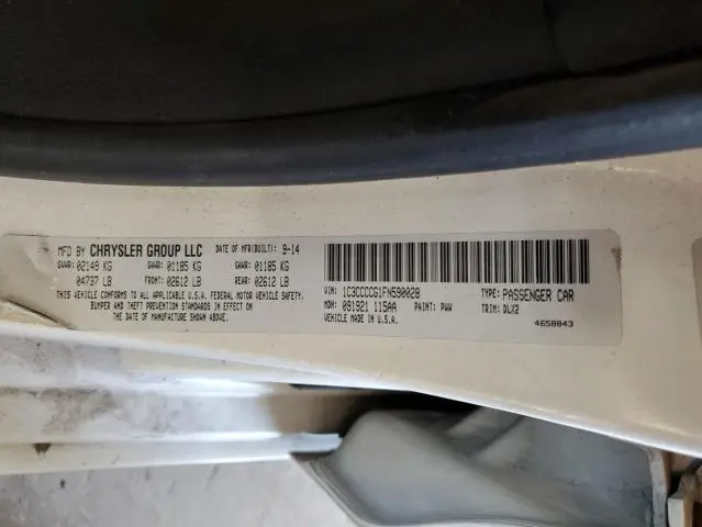 2015 CHRYSLER 200 C  