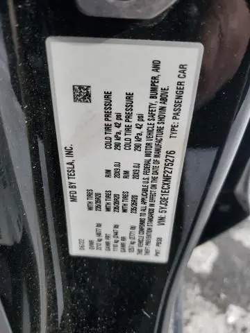 2022 TESLA MODEL 3   