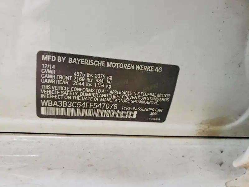 2015 BMW 328 XI  