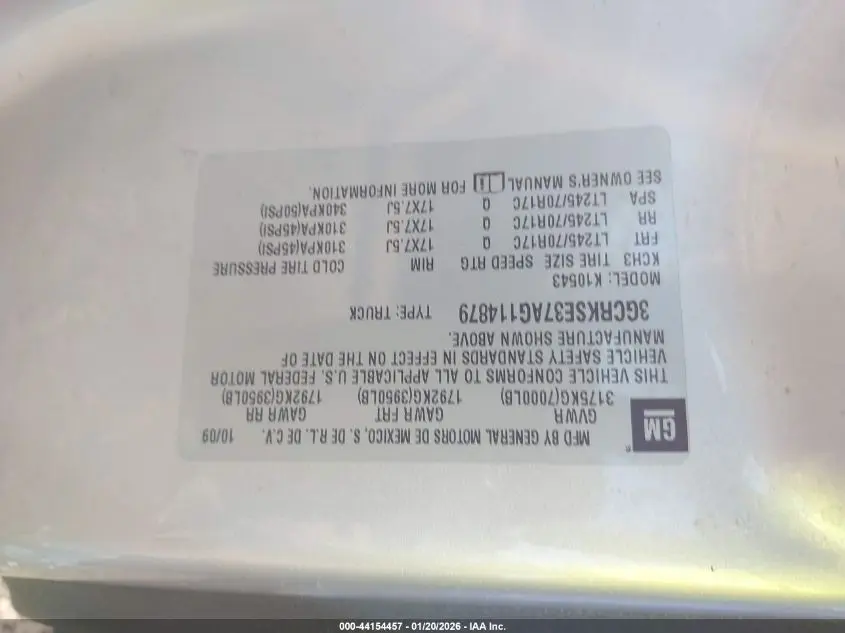 2010 CHEVROLET SILVERADO 1500 LT