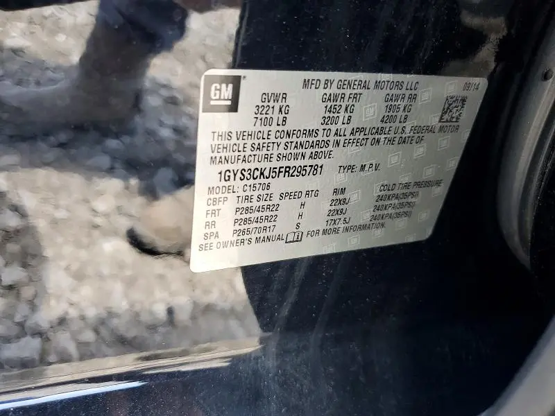 2015 CADILLAC ESCALADE PREMIUM  