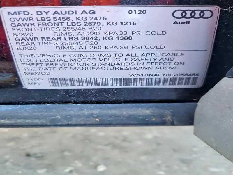 2020 AUDI Q5 PREMIUM PLUS  