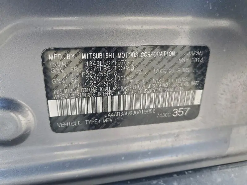 2018 MITSUBISHI OUTLANDER SPORT ES  