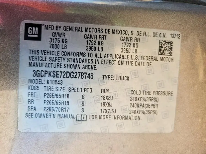 2013 CHEVROLET SILVERADO   