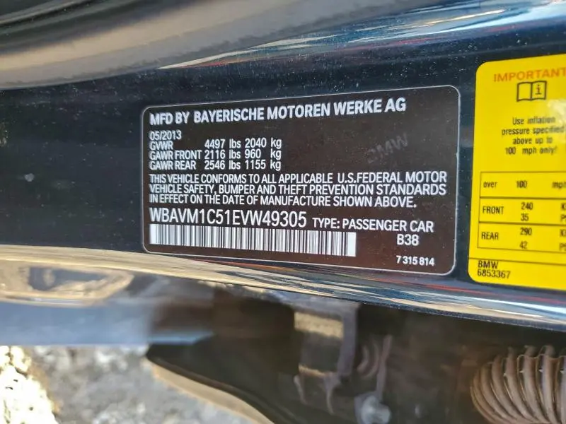 2014 BMW X1 SDRIVE28I  