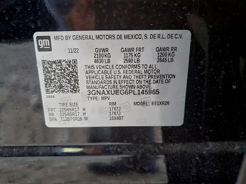 2023 CHEVROLET EQUINOX LT  