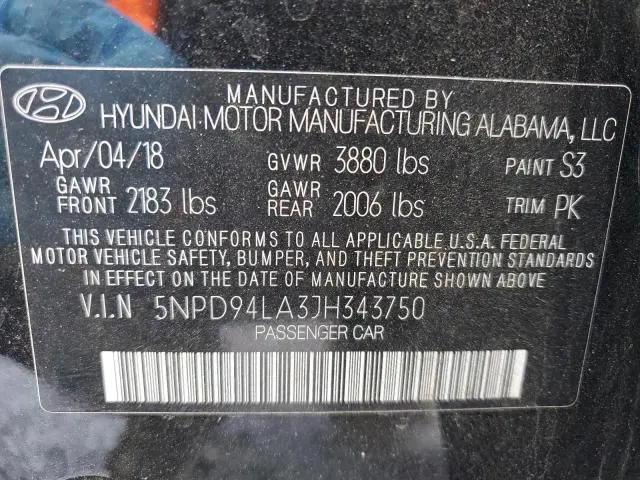 2018 HYUNDAI ELANTRA ECO  