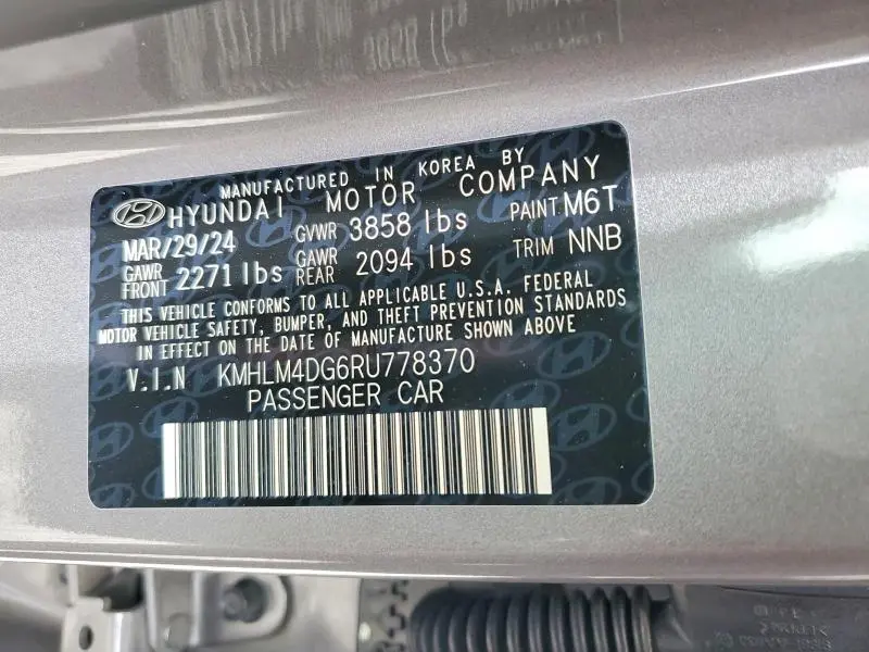 2024 HYUNDAI ELANTRA   