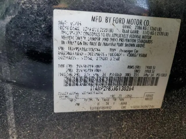 2018 FORD TAURUS LIMITED