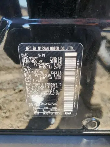 2019 INFINITI QX80 LUXE  