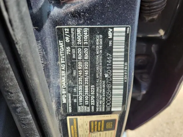 2013 MERCEDES-BENZ GLK 350  