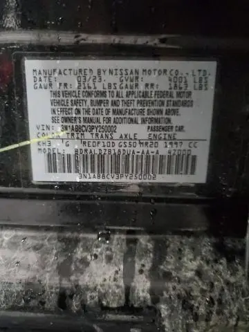 2023 NISSAN SENTRA SV  