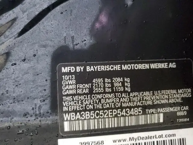 2014 BMW 328 XI SULEV