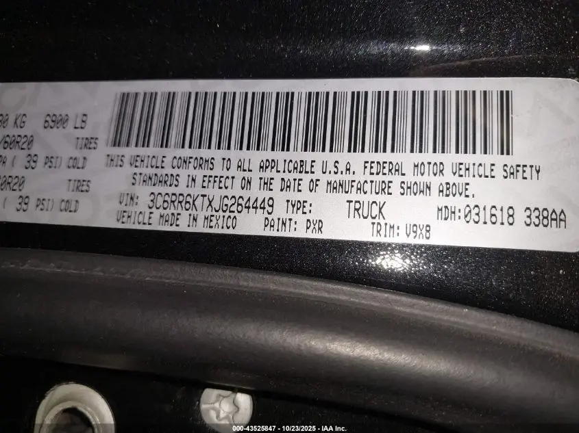 2018 RAM 1500 EXPRESS  4X2 5'7 BOX