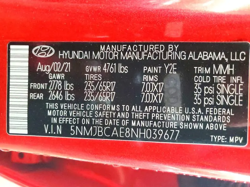 2022 HYUNDAI TUCSON SEL  
