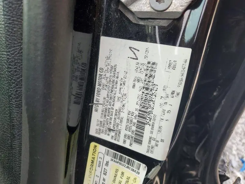 2018 FORD FUSION SE HYBRID  