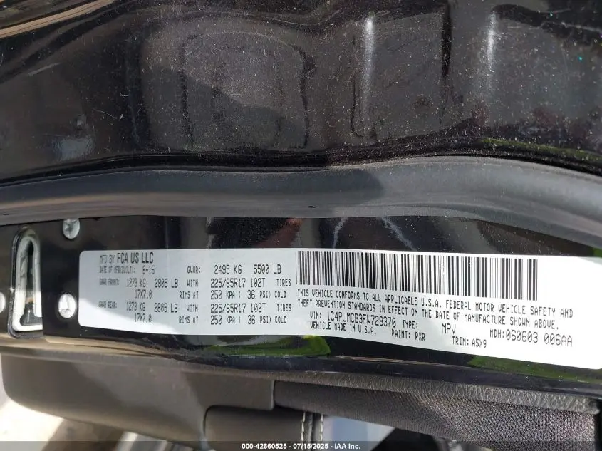 2015 JEEP CHEROKEE LATITUDE