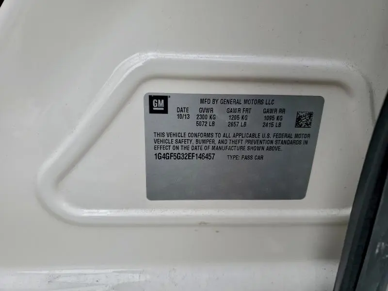 2014 BUICK LACROSSE TOURING  